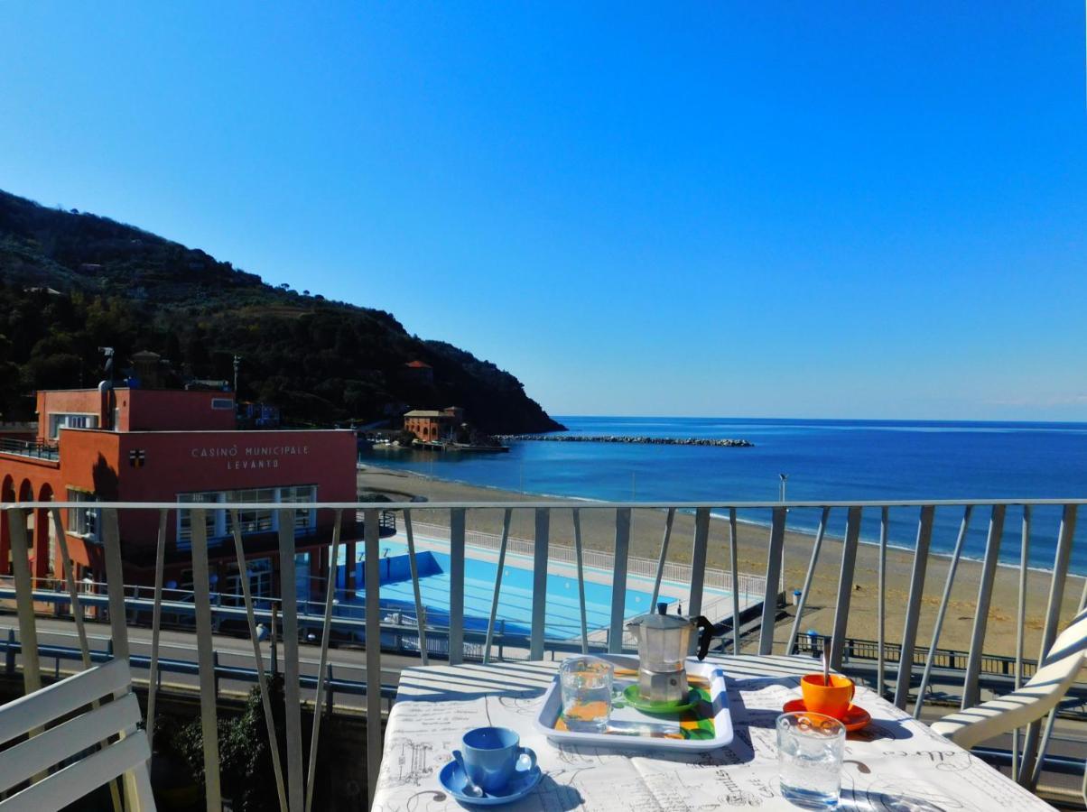 Trilocale Con Meravigliosa Vista Mare, Levanto Exterior photo